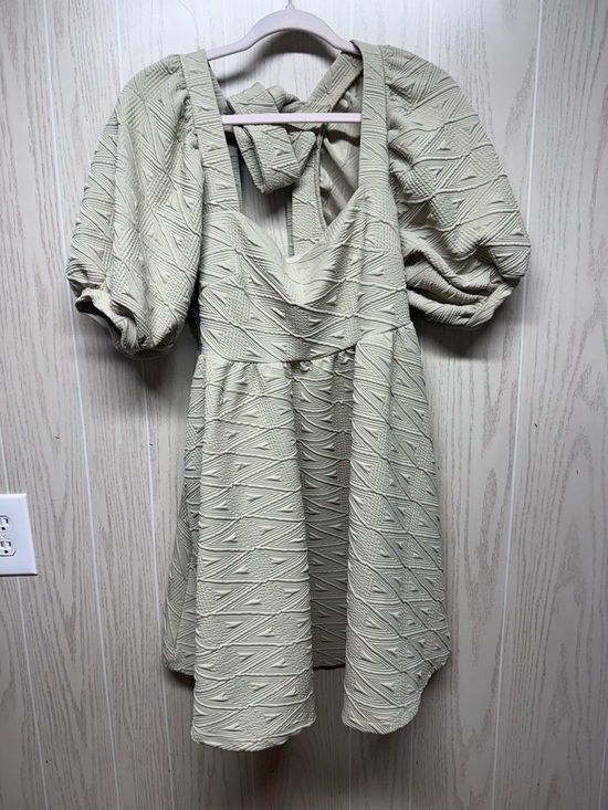Free People Dresses & Skirts - Free people green sleeve short dress sz M